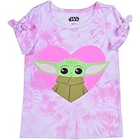 The Mandalorian Grogu Girls T-Shirt for Toddler and Little Kids – Purple