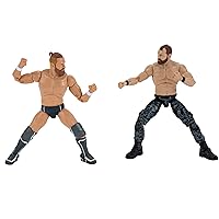 All Elite Wrestling Unrivaled Jon Moxley and Bryan Danielson Two Pack - Two 6-Inch Figures with Aew Microphones and Alternate Hand Accessories - Amazon Exclusive