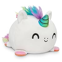TeeTurtle - The Original Reversible Unicorn Plushie - Pride - Rainbow - Cute Sensory Fidget Stuffed Animals That Show Your Mood!