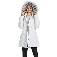 BINACL Women's Winter Warm Thicken Long Outwear Pockets Coat Parka Jacket XS-XXL