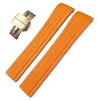 For Patek 5164A 5167A AQUANAUT Philippe Series Butterfly Buckle Silicone Watch Strap 21mm Colorful Fluorous Rubber Watch Band