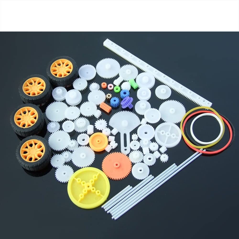 78 Kinds Plastic Shaft Single Double Reduction Crown Worm Gears Wheel for RC Toys Car DIY Accessories for Scientific Experiment