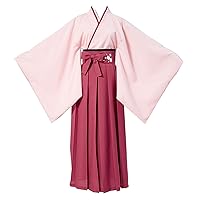 US Size Girls Sakura Pink Kimono Uniform Outfit Halloween Suit