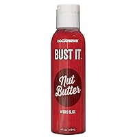 Doc Johnson Bust It - Nut Butter - Water-Based & Silicone Hybrid Glide - Looks and Feels like Semen - 4 Fl.oz (118ml)