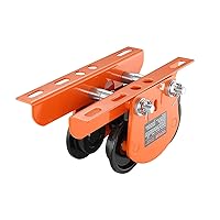 VEVOR Electric Hoist Manual Trolley, 2200 lbs/1 Ton Capacity for PA200 PA250 PA300 PA400 PA500, Push Beam Trolley with Dual Wheels, 2.68