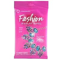 CONNOISSEURS Fashion Wipes Jewelry Cleaner, Magenta