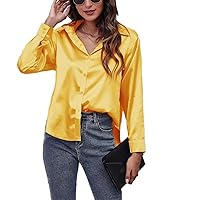 Satin Shirt Silk Top Long Sleeve Loose Women's Shirt Camisole Spring Autumn Streetwear