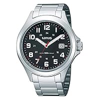 Lorus Sport Man Mens Analog Quartz Watch with Stainless Steel Bracelet RXH01IX5 Silver