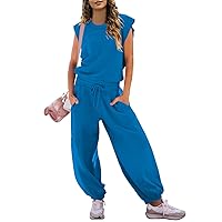 Pink Queen Women's Casual One Piece Outfit Cap Sleeve Long Wide Leg Pant Romper Jumpsuits Hollow on the Back