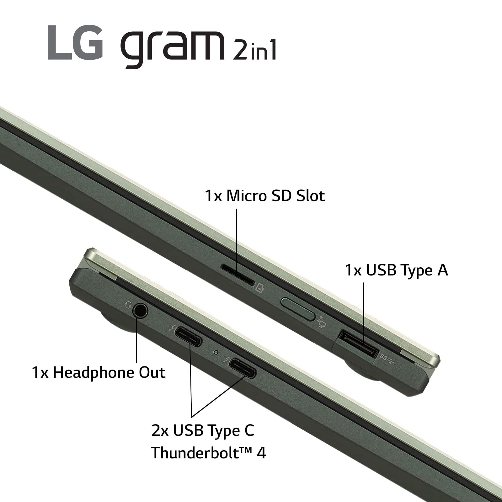 LG gram (2022) Laptop 16T90Q 2-in-1 16