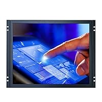17'' inch PC Monitor 1280x1024 4:3 HDMI-in VGA USB Metal Shell Embedded Open Frame Wall-Mounted Industrial Four-Wire Resistive Touch LCD Screen Display with Built-in Speaker K170MT-59R