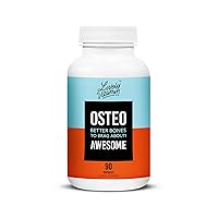 Osteo Awesome - Calcium - Vitamin K MK-7 - Boron - Silica - Strontium - Bone Cell Production - Density - Strength - Joints -Teeth - Brittle - 90 Capsules