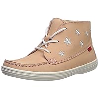 Marc Joseph New York Unisex-Child Leather Ankle Boot Embroidered Star Detail Loafer