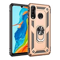 for Huawei P30 Lite Shockproof Case for Huawei P40 Lite E Pro P30 Pro P20 Lite P Smart Z 5G Ring Holder Armor Phone Cover,Gold,for P30