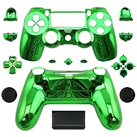 Special Custom Full Housing Shell Case Cover with Buttons for PS4 for Sony Playstation 4 Dualshock 4 Wireless Controller - Chrome Green