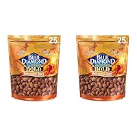 Blue Diamond Almonds Habanero BBQ Flavored Snack Nuts, 25 Oz Resealable Bag (Pack of 2)