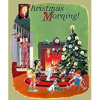 TopVintagePosters Christmas Morning Children Playing Looking Gifts Presents Vintage Poster Reproduction (16” X 20” Image Size Paper)