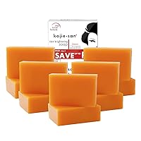 Kojie San Skin Brightening Soap - Bundle Pack -The Original Kojic Acid Soap that Reduces Dark Spots, Hyperpigmentation, & Other Types of Skin Damage – 65g x 10 Bars