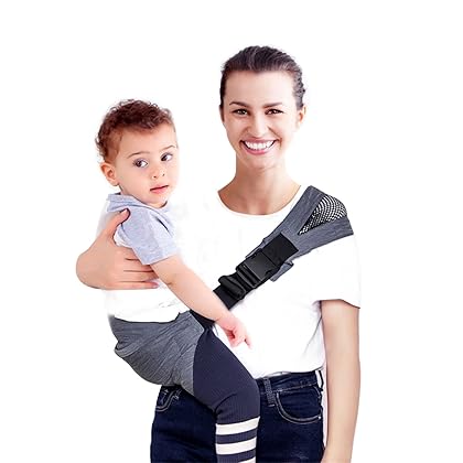 Baby Sling, Portable Single Shoulder Adjustable Shoulder Strap Baby Carrier, Easy to Wear Infant Carrier Slings for Babies Girl and Boy