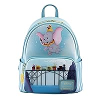Loungefly Dumbo 80th Anniversary Don't Just Fly Mini Backpack Light Blue