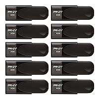 PNY 32GB Attaché 4 USB 2.0 10-Pack,Black