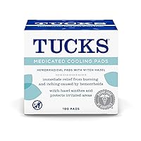 Dr Teal's Epsom Salt Soak with Witch Hazel & Aloe Vera and Tucks Medicated Cooling Pads, 100 Count
