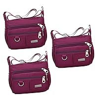 ERINGOGO 2pcs Large Capacity Crossbody Bag Single Shoulder Bag Women Messenger Bag Oxford Cloth Bag Classic