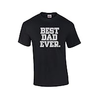 Best Dad Ever Great Father's Day Husband Grandpa Men's Short Sleeve T-Shirt-Black-XXL