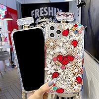 for iPhone 13 Pro Perfume Bottle Case, 3D Luxury Sparkle Diamond Rhinestone, Women Girls Style Bling Diamond Case for iPhone 13 Pro 6.1 inch DIY Handmade Cover (A)