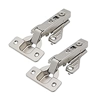 10 Pairs （20 Pack）Soft Close Kitchen Cabinet Door Hinges fit for Face Frame Cabinet,105 Degree Opening Angel Self Closing with Mounting Screws by Probrico