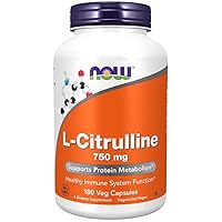 Supplements, L-Citrulline 750 mg, Supports Protein Metabolism*, Amino Acid, 180 Veg Capsules
