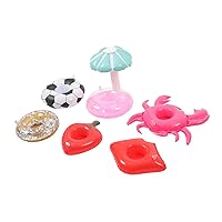 ERINGOGO 6pcs Water Cup Holder Floating Tray for Pool Cute Inflatable Cupholders Pool Drink Float Pool Drink Holder Float Floating Drink Holder Floating Coasters for Pool Bath Toys