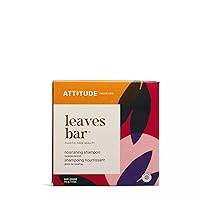 ATTITUDE Hair Shampoo Bar, Plant and Mineral-Based Ingredients, EWG Verified and Plastic-free Beauty Care, Vegan and Cruelty-free, Nourishing, Sandalwood, 4 Oz