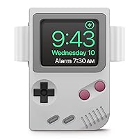 elago W5 Stand Compatible with Apple Watch Ultra2/Ultra/9/8/7/6/5/4/3/2/1/SE (49mm, 45mm, 44mm,42mm) (Light Grey) - Compatible with Nightstand Mode