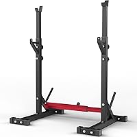 Squat Rack Stand Bench Press Rack,Adjustable Barbell Stand Rack Multi-Function Strength Weight Rack Home Gym