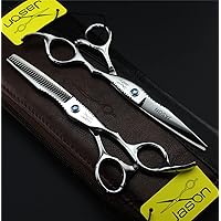 Hairdressing Scissors,Stainless Steel Hairdressing Shears Set Thinning/Texturizing Scissors,Professional Barber/Salon/Home Shear Sets