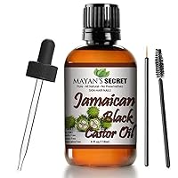Pure Carrier and Essential oils for Skin Care, Hair, Body Moisturizer for Face-Anti Aging Skin Care (Black Jamaican Castor oil, 4oz)