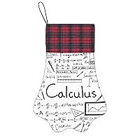 Math Geometry Geek Calculus Print Christmas Pet Paw Stocking Family Dog Cat Gift for The Xmas Holiday Season Decor
