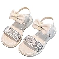 Toddler 10 Shoes Girls Big Kids Girl Sandals Summer Rhinestone Bow Rabbit Design Princess Shoes Daily With Little Size