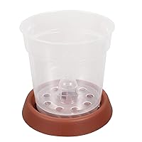 5 Sets orchid pot Hydroponic Basket transparent Plant Nursery Pots hydroponic grow cup house plants Starting Pots plant Starting Pot Planting Net Cups with base plastic decorate