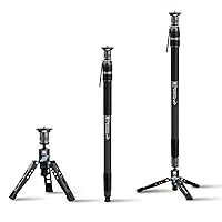 SIRUI SVM-165 Rapid Monopod for Cameras, 65” Carbon Fiber Monopod with Feet, One-Step Rapid Height Adjustment, Lightweight Travel Monopod for DSLR Camera, Modular 3 in 1, Max Load 22lbs