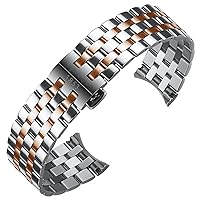 Precision Steel Watch Band Chain for Tissot T122 Carson Zhenme 1853 Men's T122410a T122407A T122207A Wrist Strap 20mm
