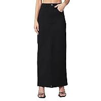 [BLANKNYC] Womens Ponte Maxi Skirt with Front Slit