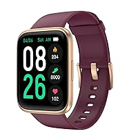 EURANS Smart Watch 45mm, AMOLED Fitness Watch with Heart Rate/Sleep Monitor Steps Calories Counter, IP68 Waterproof Activity Tracker Compatible with Android iOS