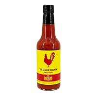 Lane's One Legged Chicken Buffalo Wing Sauce - Award Winning Recipe Low Sodium Buffalo Sauce | Delicious Bold and Tangy Flavor | Sugar Free | Gluten Free | No Preservatives | All Natural - 10oz