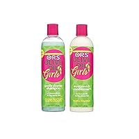 Olive Oil Girls Gentle Cleanse Shampoo - ORS Olive Oil Girls Moisture-Rich Conditioner with Avocado Oil - Bundle