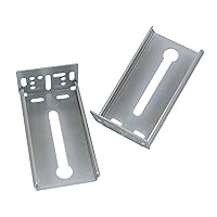 2 Pairs Rear Mounting Brackets for Drawer Slide - B4502 Cabinet Drawer Bracket for Face Frame Cabinets for 1.77 inch(45mm) Width Drawer Gildes