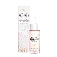Beauty Vegan Collagen Complex Serum, Hyaluronic Acid, Hydrating & Moisturizing for Aging and Dry Skin, 100% Vegan & Cruelty Free, Sulfate, Silicone + Paraben Free
