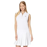 Tommy Hilfiger Women's Solid Tennis Dress, Bright WhiteLarge