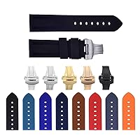 Ewatchparts 22mm - 24mm Rubber Diver Strap Band Compatible with Panerai GMT Marina Luminor Radiomir